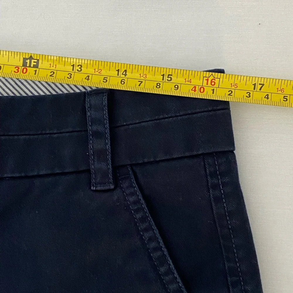 J CREW Chino Shorts Navy Blue‎ Sz 8 Preppy Classic Nautical